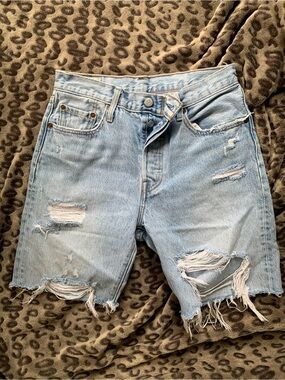 Reworked Cut Off Denim Levi’s Shorts